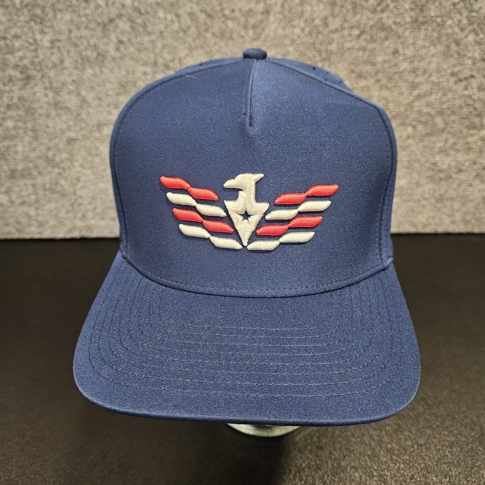Waggle‎ Freedom Eagle Golf Hat Embroidered Snapback One Size Adjustable